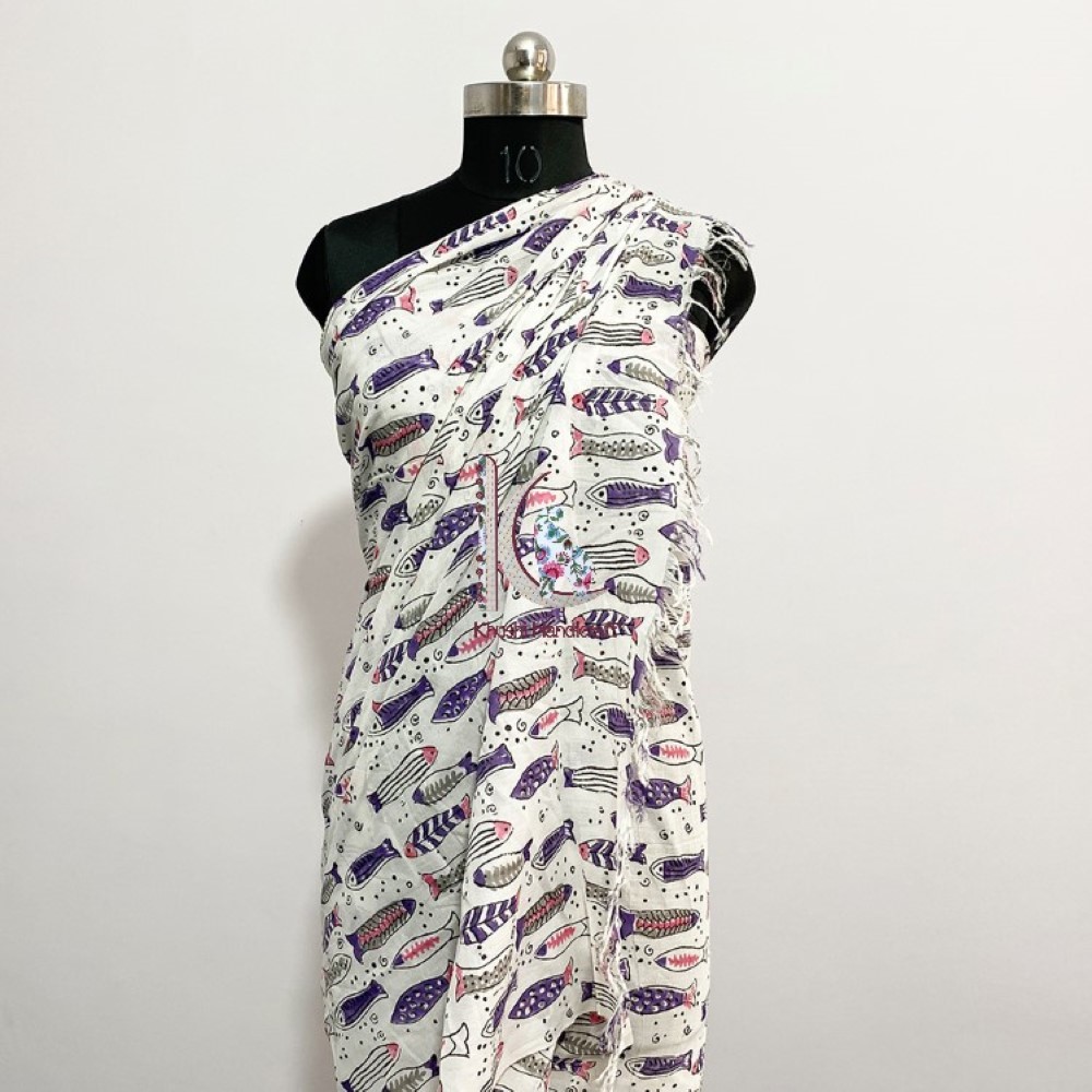 Purple Soft Cotton Beach Eco-friendly Pareo Sarong