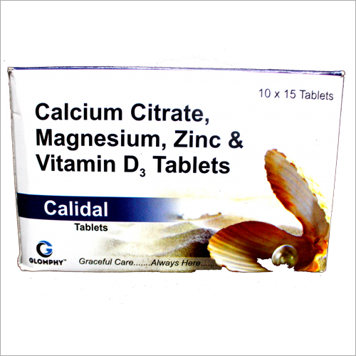 कैल्शियम साइट्रेट मैग्नीशियम जिंक और विटामिन D3 टैबलेट