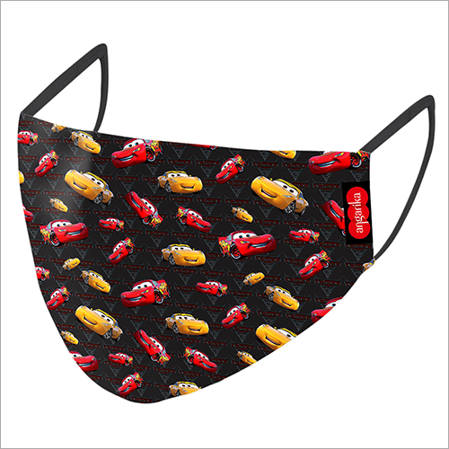 Kids Car Printed Protective Mask