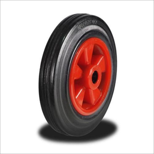 Rubber Wheel - Durable Black Rubber Material | High Performance, Versatile Usage, Weather Resistant