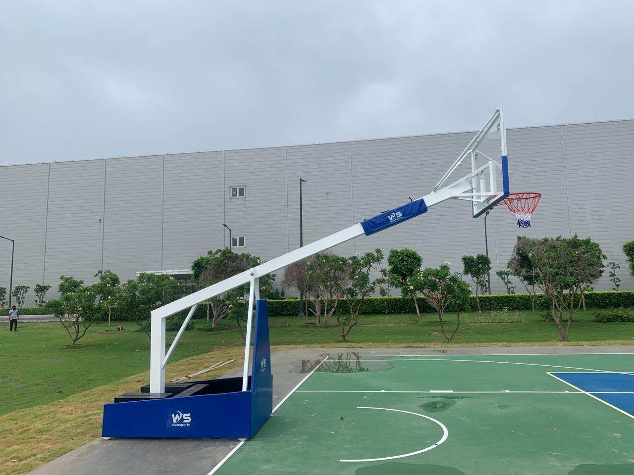 Basketball Pole Movable And Height Adjustible