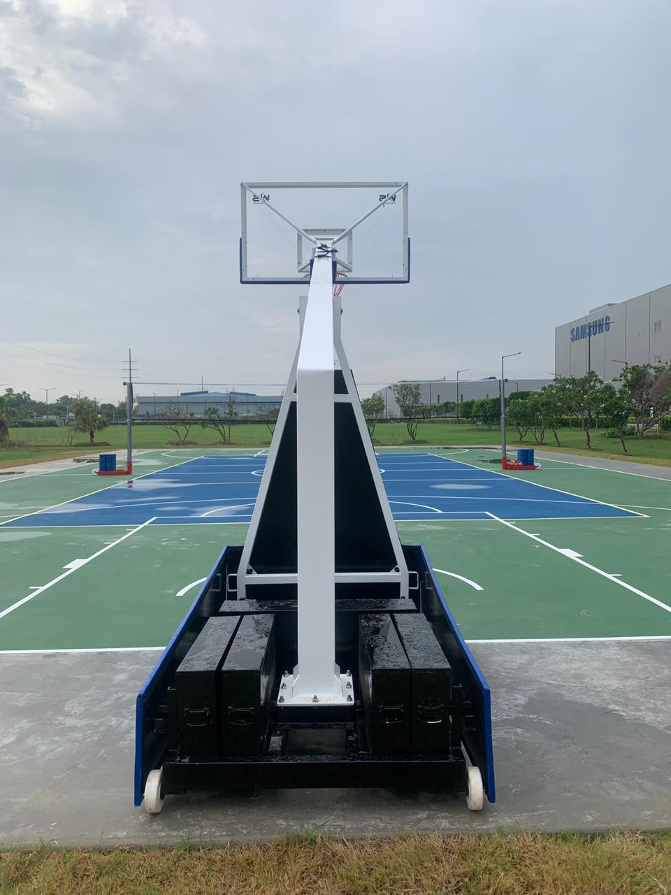 Basketball Pole Movable And Height Adjustible