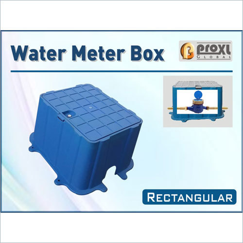Rectangular Water Meter Box - Color: Blue