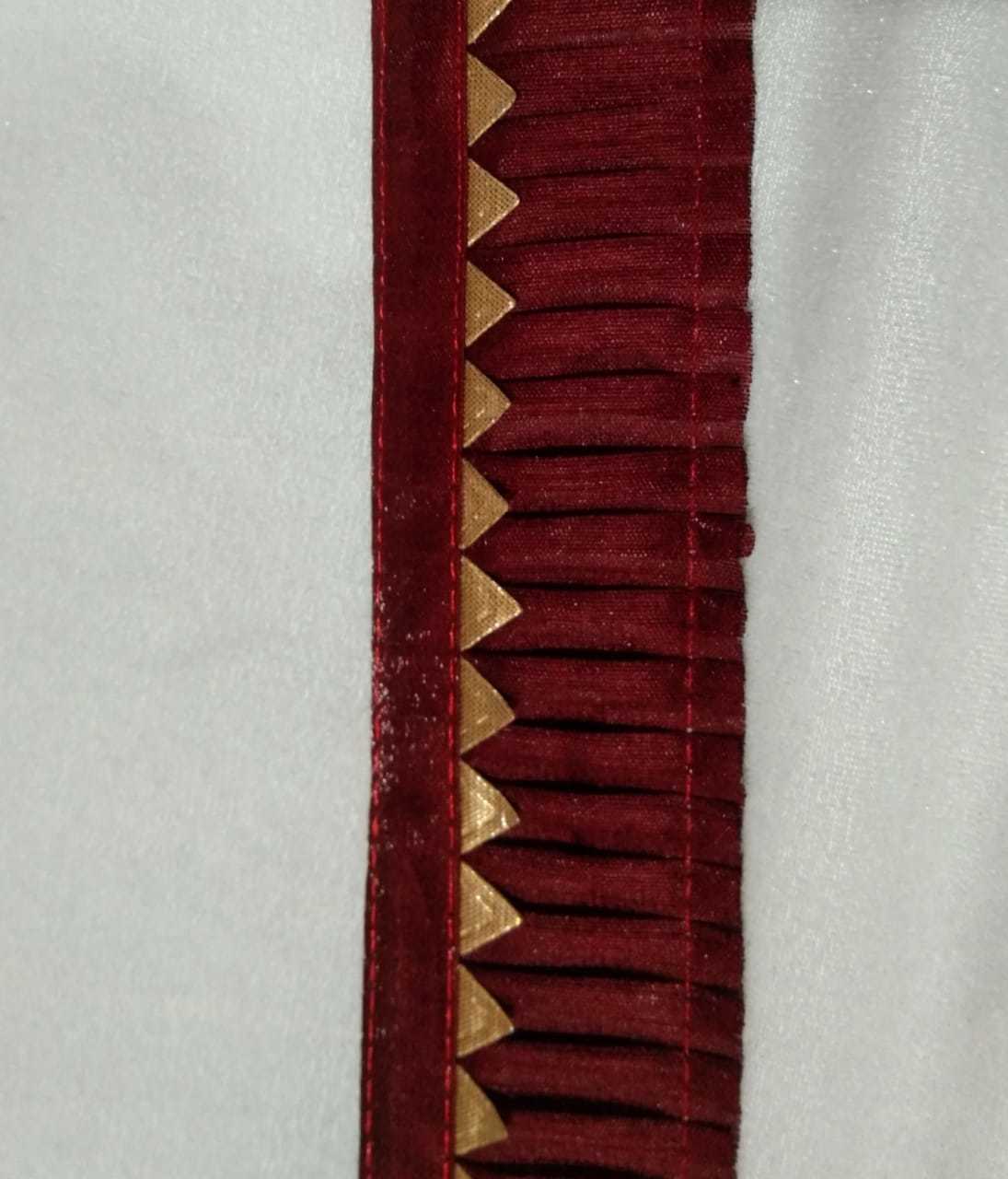 Fill Lace - Cotton, 9 M X 2 Cm, Marin, Firoji, Block, Garrin, Pink | One-sided, Decorative Lace For Crafting And Embellishment