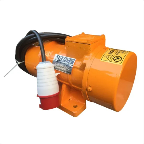42 Volts Shuttering Vibrator Motor - 220-240V, 42 Output Power, Yellow Color, Electric Start , Three Phase, 50-60 MHz Frequency, 1 Year Warranty