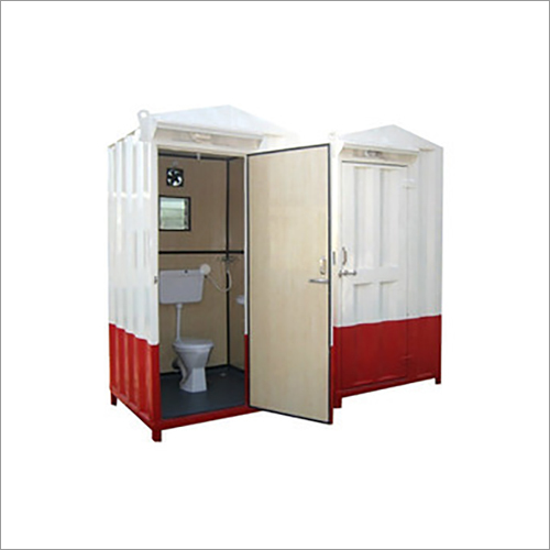 Prefabricated Portable Toilets - Steel, 8ft X 4ft X 8ft, White | Easy Installation, Durable, Cost-effective, Weatherproof, Low Maintenance, Versatile Use