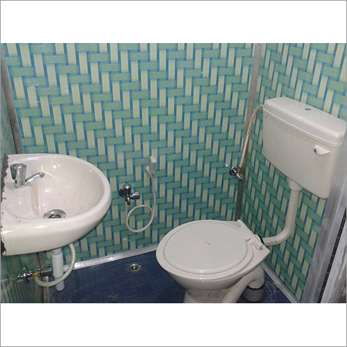 Prefabricated Portable Toilets - Steel, 8ft X 4ft X 8ft, White | Easy Installation, Durable, Cost-effective, Weatherproof, Low Maintenance, Versatile Use