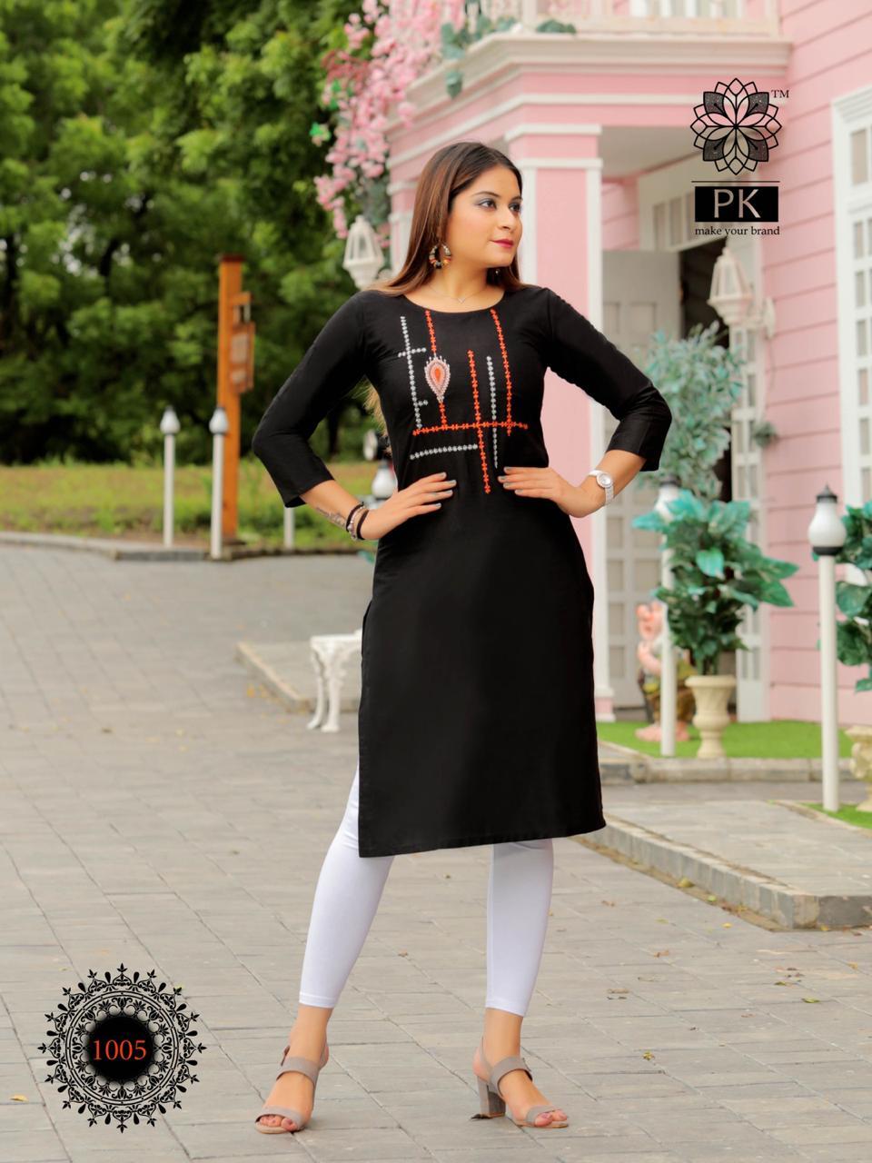 Pk Lunched By Fashion Rainbow Vol-1 - Heavy Cotton, Sizes S(36) To 4xl(48), Length Approx 39, 21 Designs | Washable, 3-4th Sleeve, Formal Style