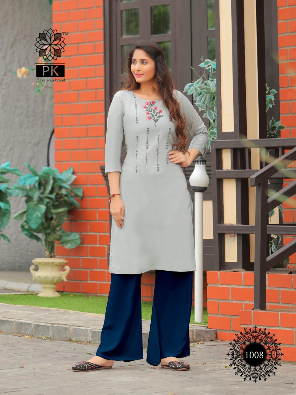 Pk Lunched By Fashion Rainbow Vol-1 - Heavy Cotton, Sizes S(36) To 4xl(48), Length Approx 39, 21 Designs | Washable, 3-4th Sleeve, Formal Style