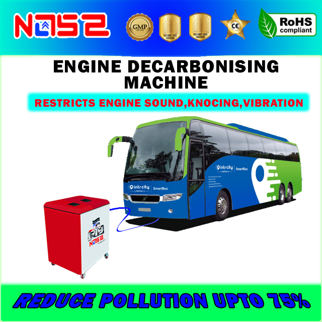 Hho Bus Decarbonising Machine - Color: Red With White