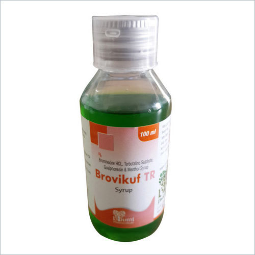 Terbutaline Bromhexine Guaphenesin Syrup - 100 ml Liquid , Relieves Cough and Bronchial Secretion for Adults and Children, Doctor Prescribed Dosage
