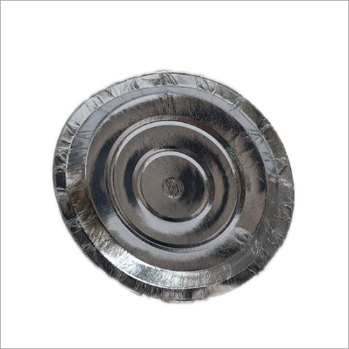 6 Inch Silver Paper Plate - 6 Inch Size, Made Of Quality Paper , Disposable For Events And Parties