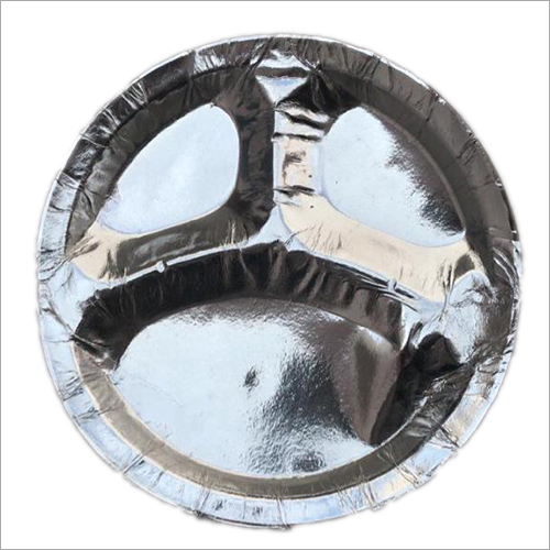 11 Inch 3cp Silver Paper Plate - Paper, 11 Inch | Disposable, Color: Silver, Ideal for Events and Parties