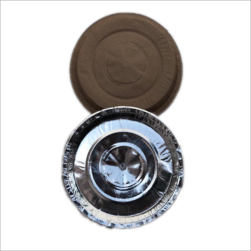 10 Inch Silver Paper Plate - Paper Material | Disposable, Ideal for Events and Parties