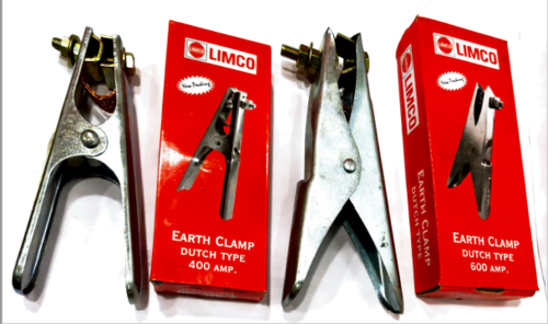 Earth Clamps - Steel, Various Sizes and Weights | Silver Dutch Design, 400 Amps Current Rating