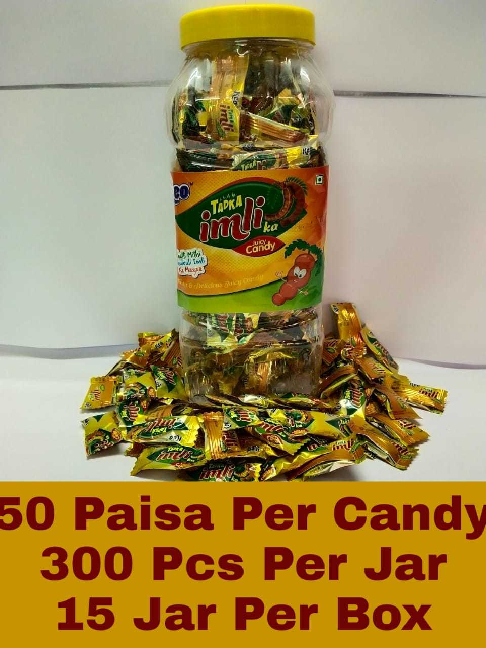 Tadka Imli Juicy Candy - Solid, Eggless | Rich Tamarind Flavor, Tasty Sweet & Sour Contrast, Hygienically Processed In Attractive Pp Packet