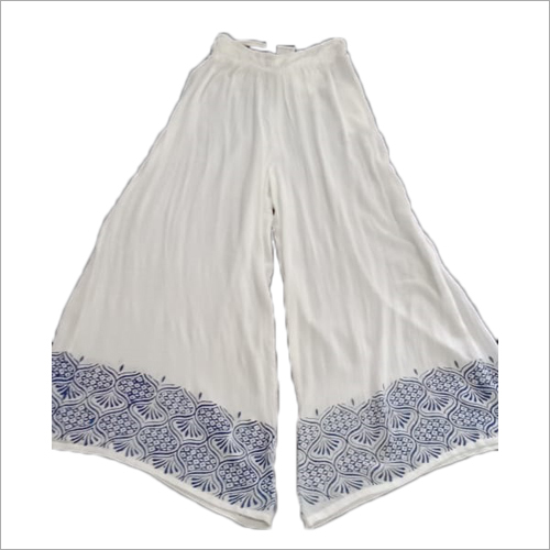 Ladies Cotton Palazzo - Sizes S, M, L, XL | All-Season Washable Ethnic Wear