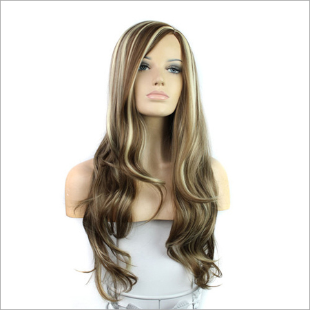 Natural Colour Long Wavy Hair Wig