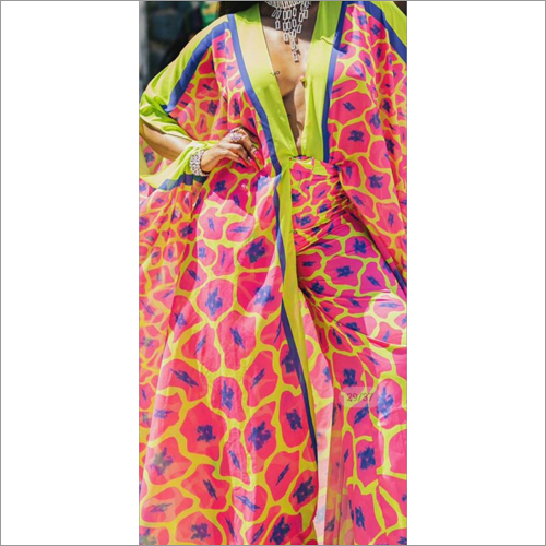 Ladies American Crape Digital Printed Kaftans