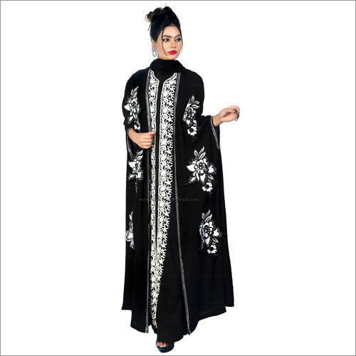 Ladies Designer Abayas On Nida Fabric - Attributes: Washable