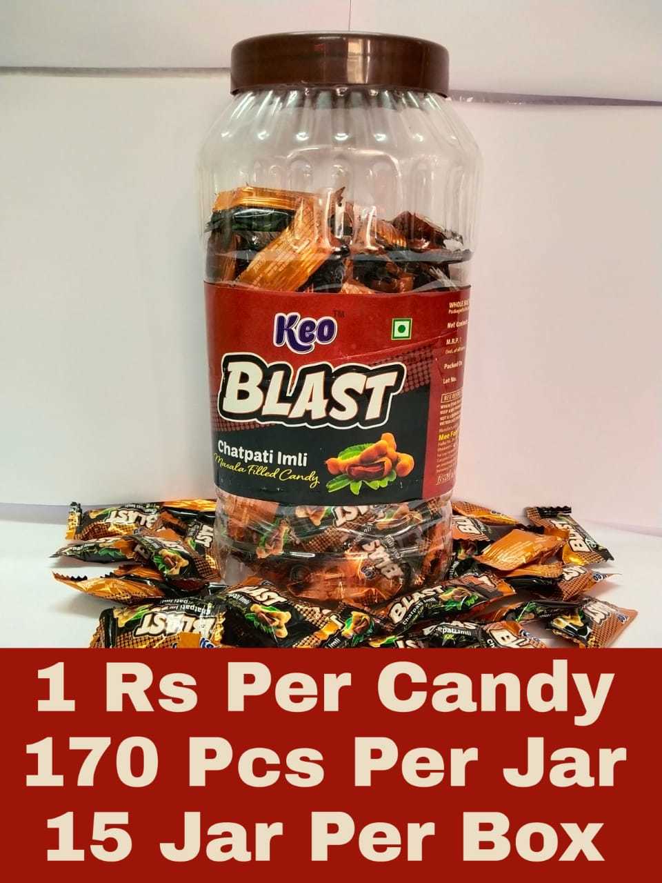 Chatpati Imli Masala Filled Candy - Solid Form, Sweet & Sour Imli Flavor | Eggless, Long Shelf Life, Hygienically Processed, Free From Artificial Colors