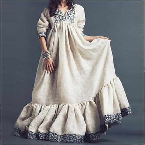 Ladies Linen Exclusive Kaftan