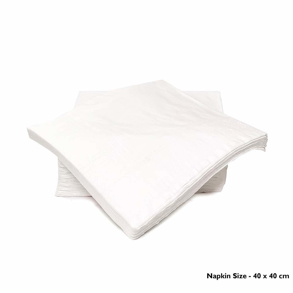 Claret 4 Ply Paper Napkins - 40x40cm Size, 2 Kitchen Towel Rolls | Super Soft, Highly Absorbent, Perfect For Home And Travel