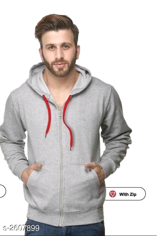 Men's Trendy Full Sleeve Hooded Jacket - High Quality Fabric , Multicolor Options For Unisex Wearers