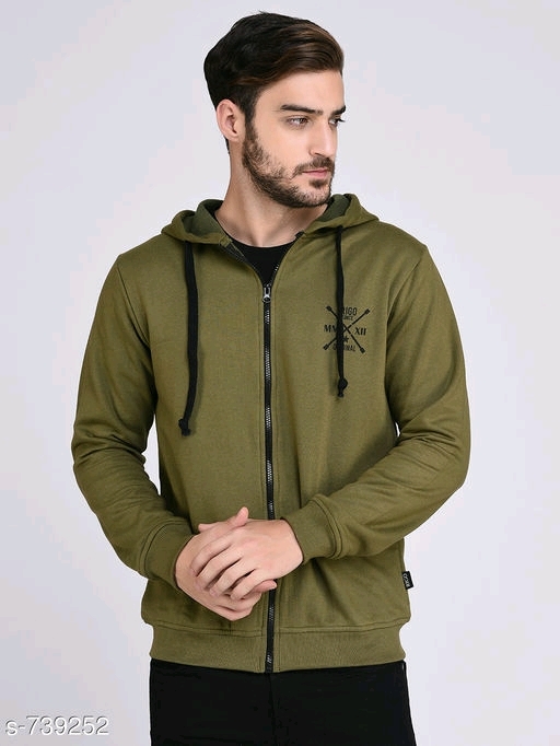 Men's Trendy Full Sleeve Hooded Jacket - High Quality Fabric , Multicolor Options For Unisex Wearers