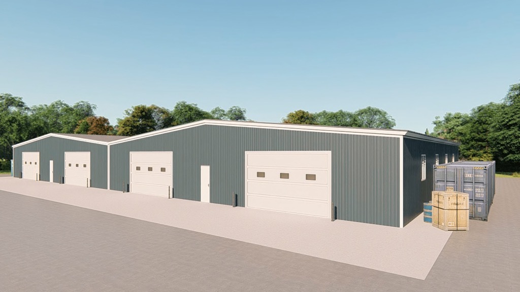 Blue Pre Engineering Multy Storage Building Structure