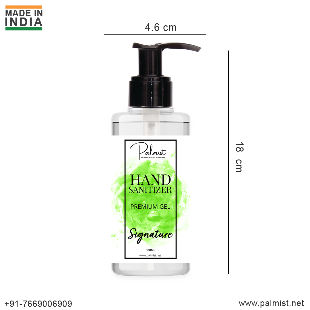 Palmist Hand Sanitizer - 300ml Isopropyl Alcohol 70% | Pack Of 3 With Tizuka, Signature, And Brace Fragrances, Kills 99.99% Germs, Suitable For All Ages, Transparent