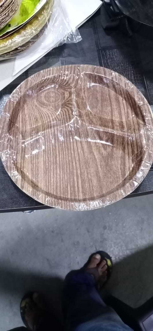 Designer Paper Round Plate Raw Material
