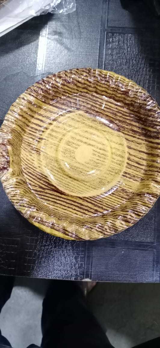Designer Paper Round Plate Raw Material