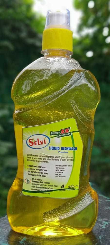Liquid Dish Wash - 500ml Size | Lemon Scent For Effective Cleaning Of All Grease And Residues