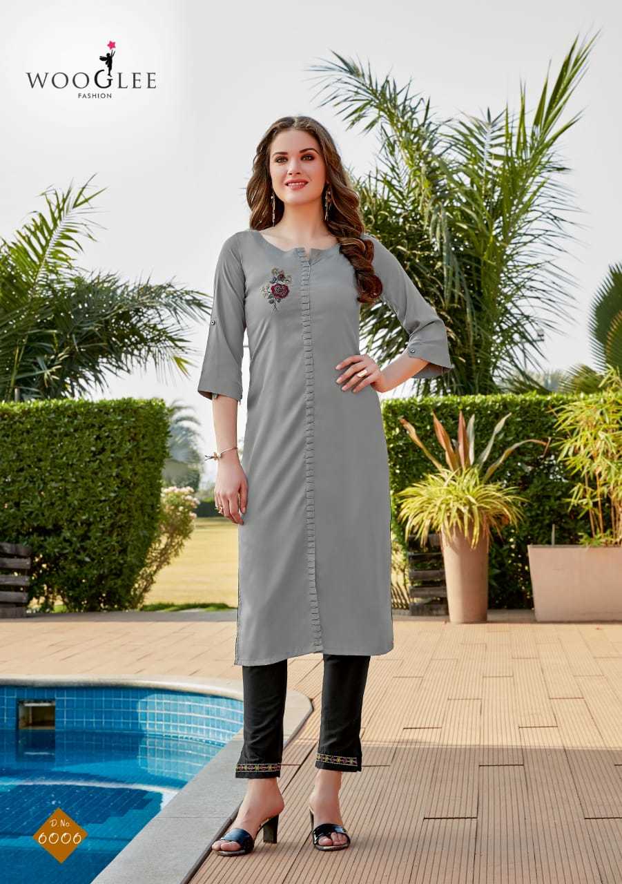 Wooglee - Heavy Rayon Top With Jam Cotton Bottom | Embroidery & Handwork, 3-4th Sleeve Style, Formal Wear For Ladies, Available In Multiple Sizes