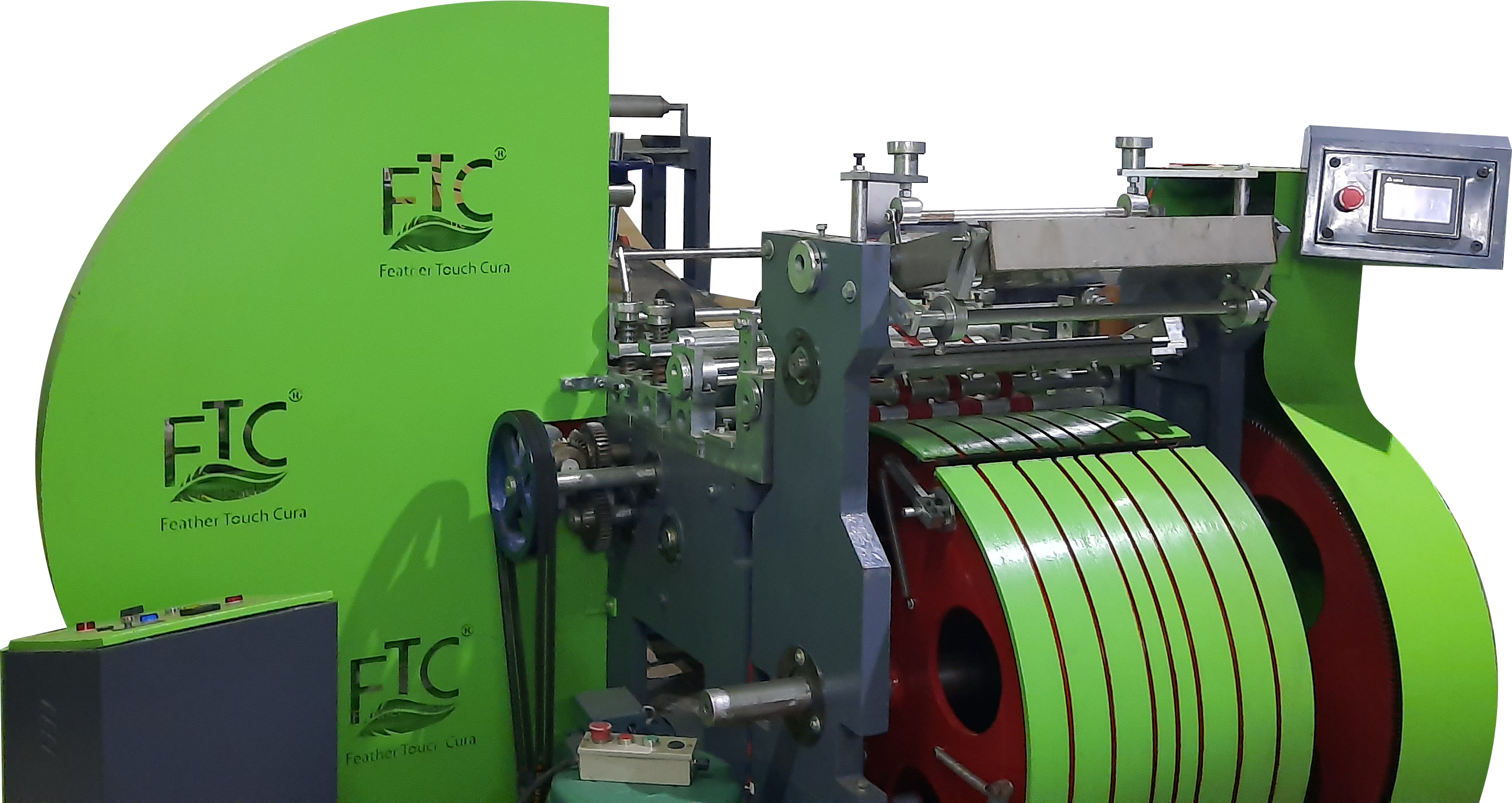 Green Ftc Fully Automatic Paper Bag Making Machine