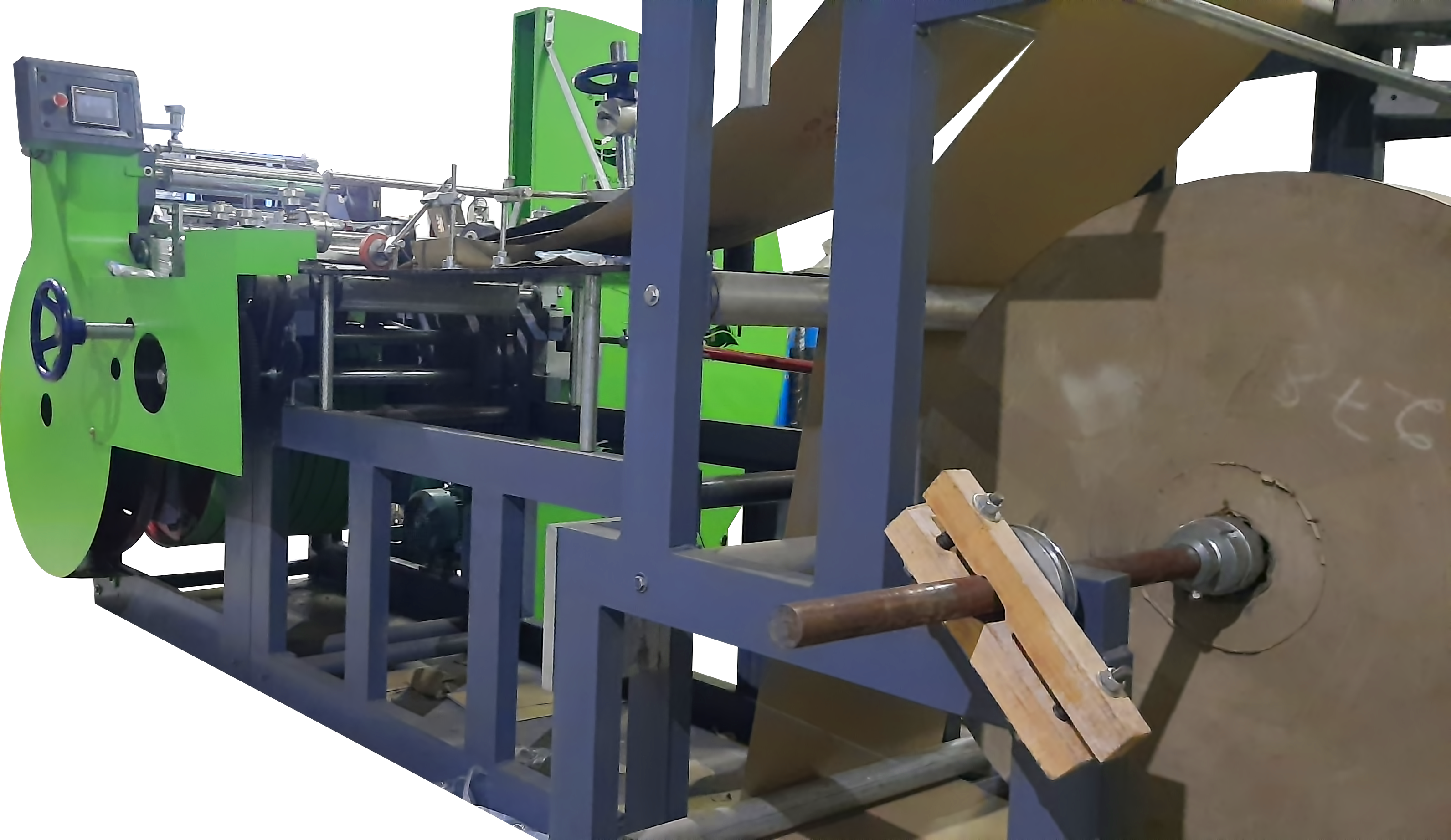 Green Ftc Fully Automatic Paper Bag Making Machine