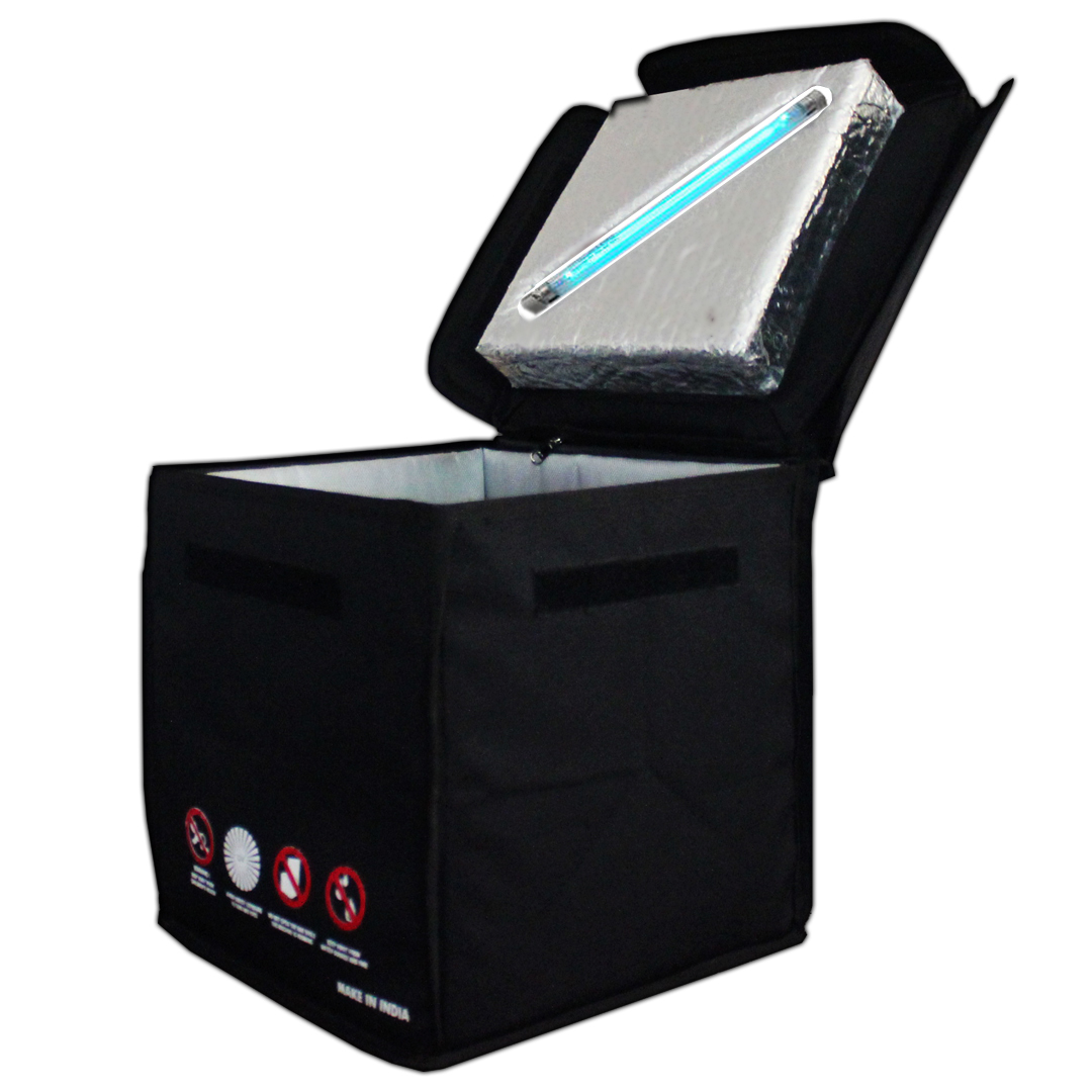 Green/blue/black Foldable And Portable Uvc Chamber