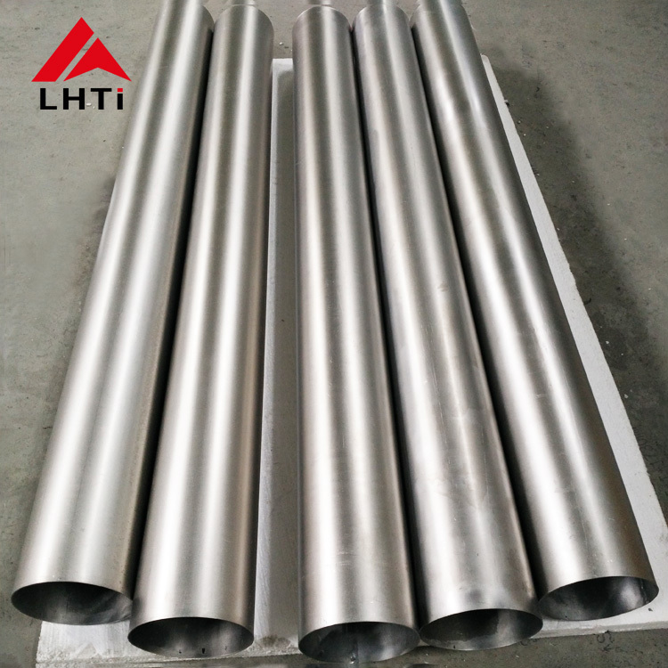 Slivery Ti 0.2pd Seamless Titanium Pipe Gr7 Astm B861 Industry Application Price Per K