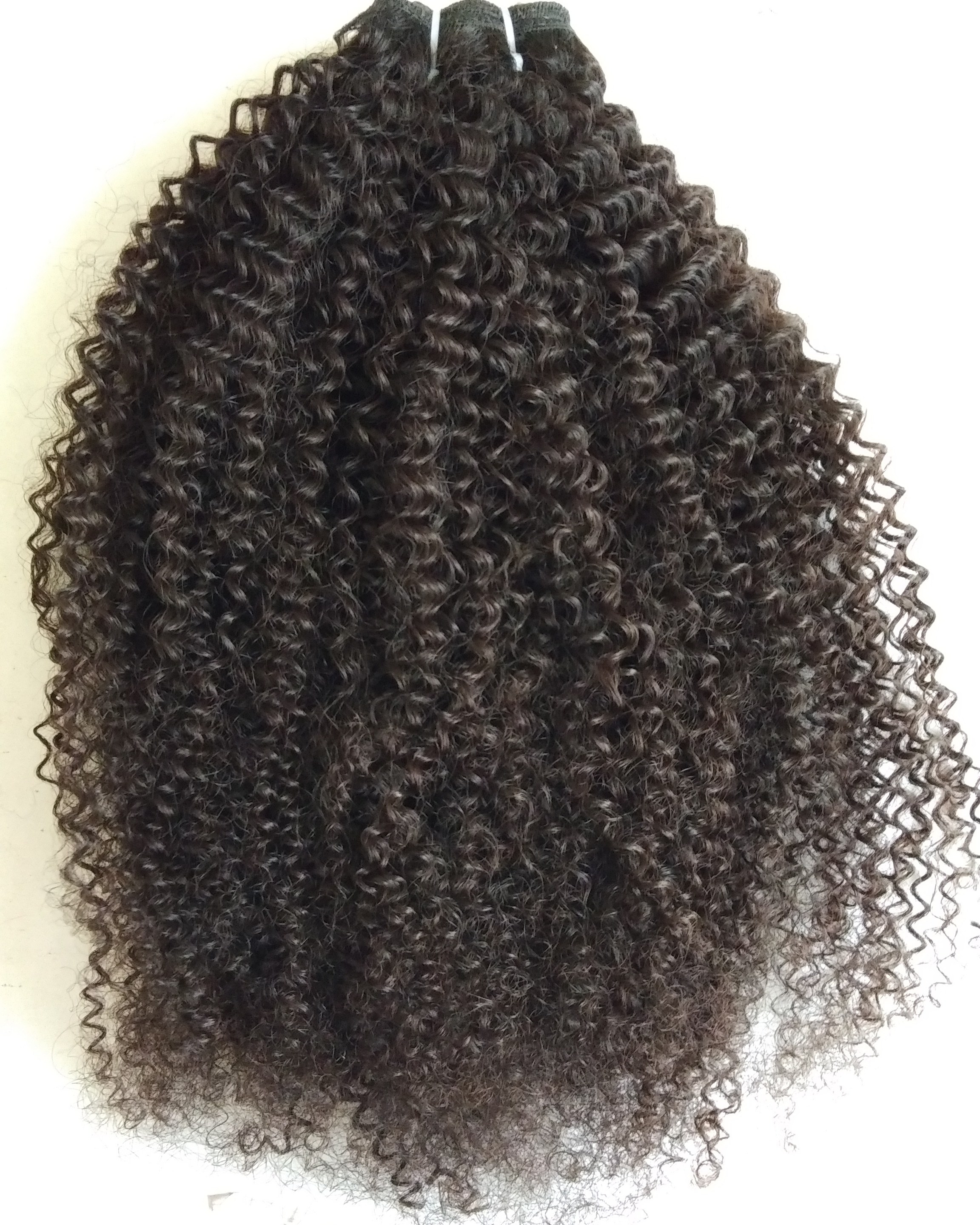 Kinky Curly Human Hair Weaves - 26 Inch, Black Color | 100% Shed-free, Easy To Maintain, Smooth And Soft Texture, Washable And Durable