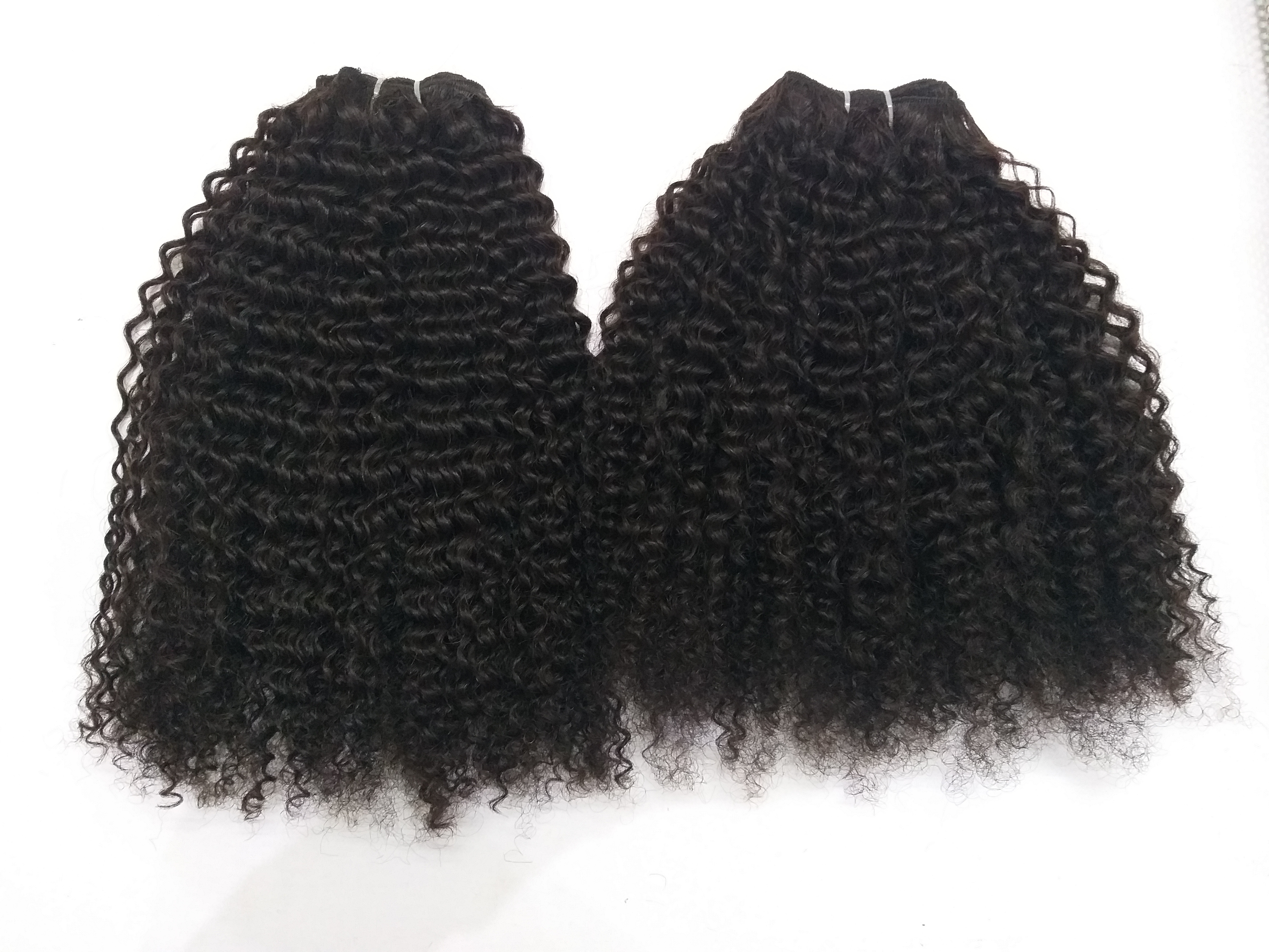 Kinky Curly Human Hair Weaves - 26 Inch, Black Color | 100% Shed-free, Easy To Maintain, Smooth And Soft Texture, Washable And Durable
