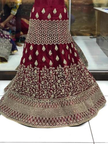 Ethenic Lehenga - Georgette, Size L/M/S, Multi Colour | All Season, Short Sleeves, Dry Clean Only