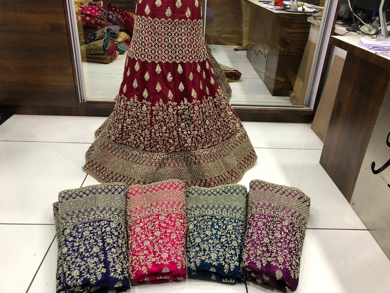 Ethenic Lehenga - Georgette, Size L/m/s, Multi Colour | All Season, Short Sleeves, Dry Clean Only