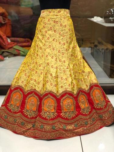 Ethenic Lehenga - Printed Fabric, Available in Size S, M, L, Multi Colour Design | All Season Wear, Dry Clean Only, Modern Ethnic Style