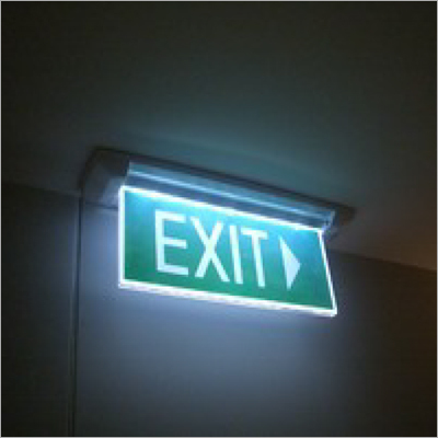 Led Exit Sign Board Body Material: Acrylic