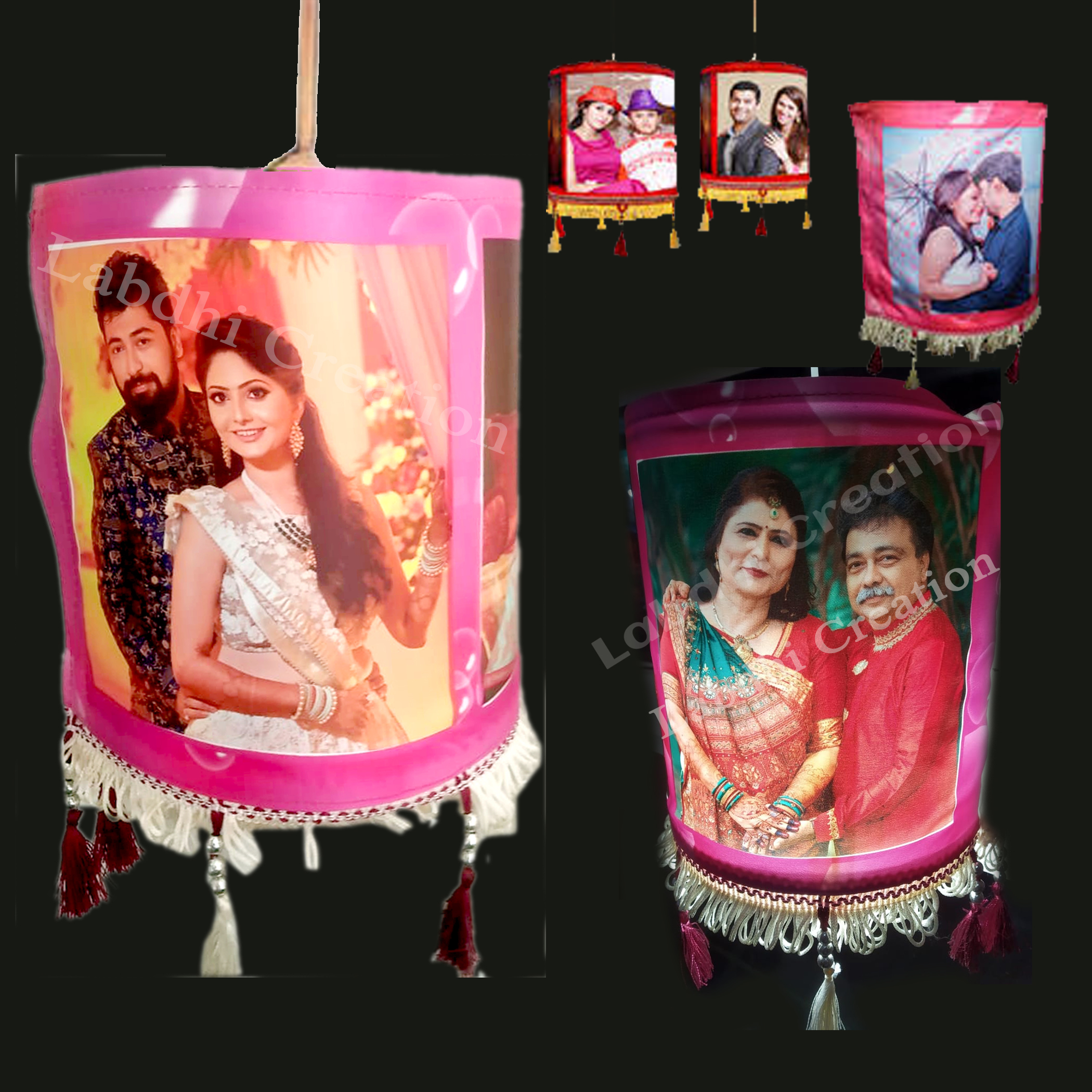 Fabric Handmade Hanging Lamp Shade