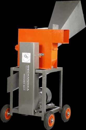 Agri Waste Shredding Pulverizing Machine - Metal, 4ft x 3ft x 1.5ft, Orange with Mid Grey | 5hp Power, 1000-1200 Kg/hr Capacity, 1800 RPM Speed, Wet & Dry Feed, Simple Operation