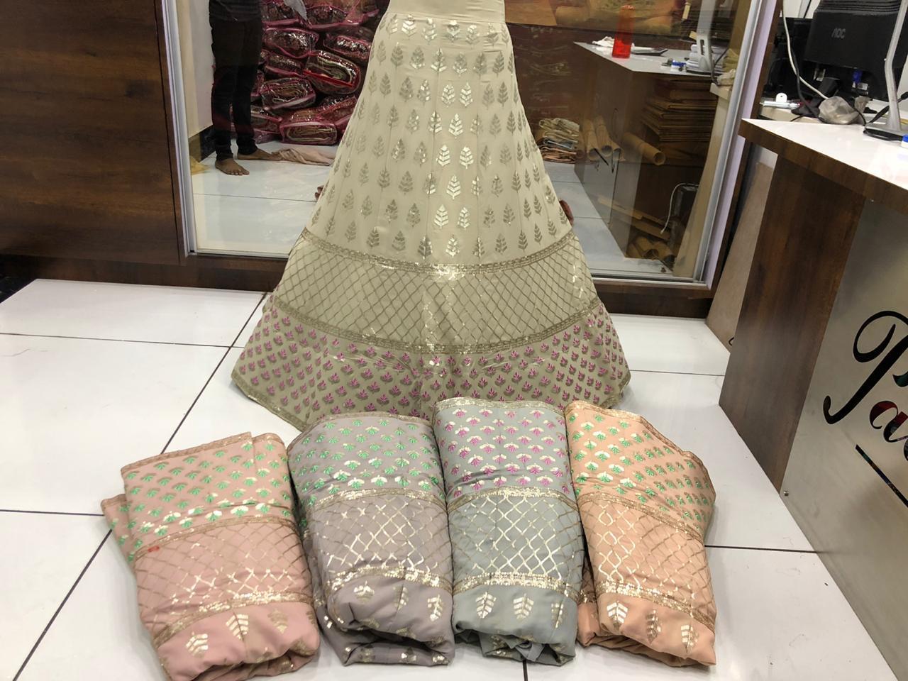Ethenic Lehenga - Color: Cream Colour