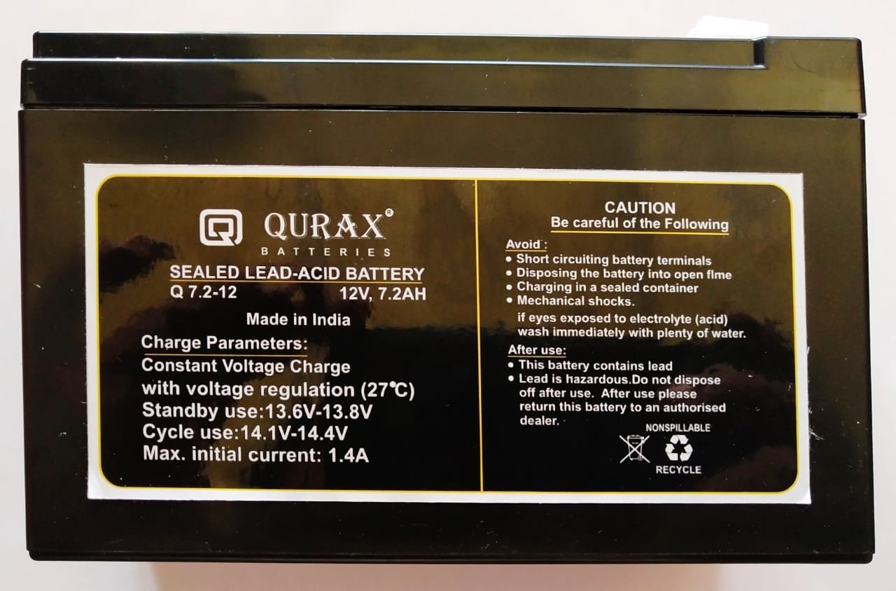 Smf 7.2 Ah Sealed Rechargeable Battery Usage: Commercial