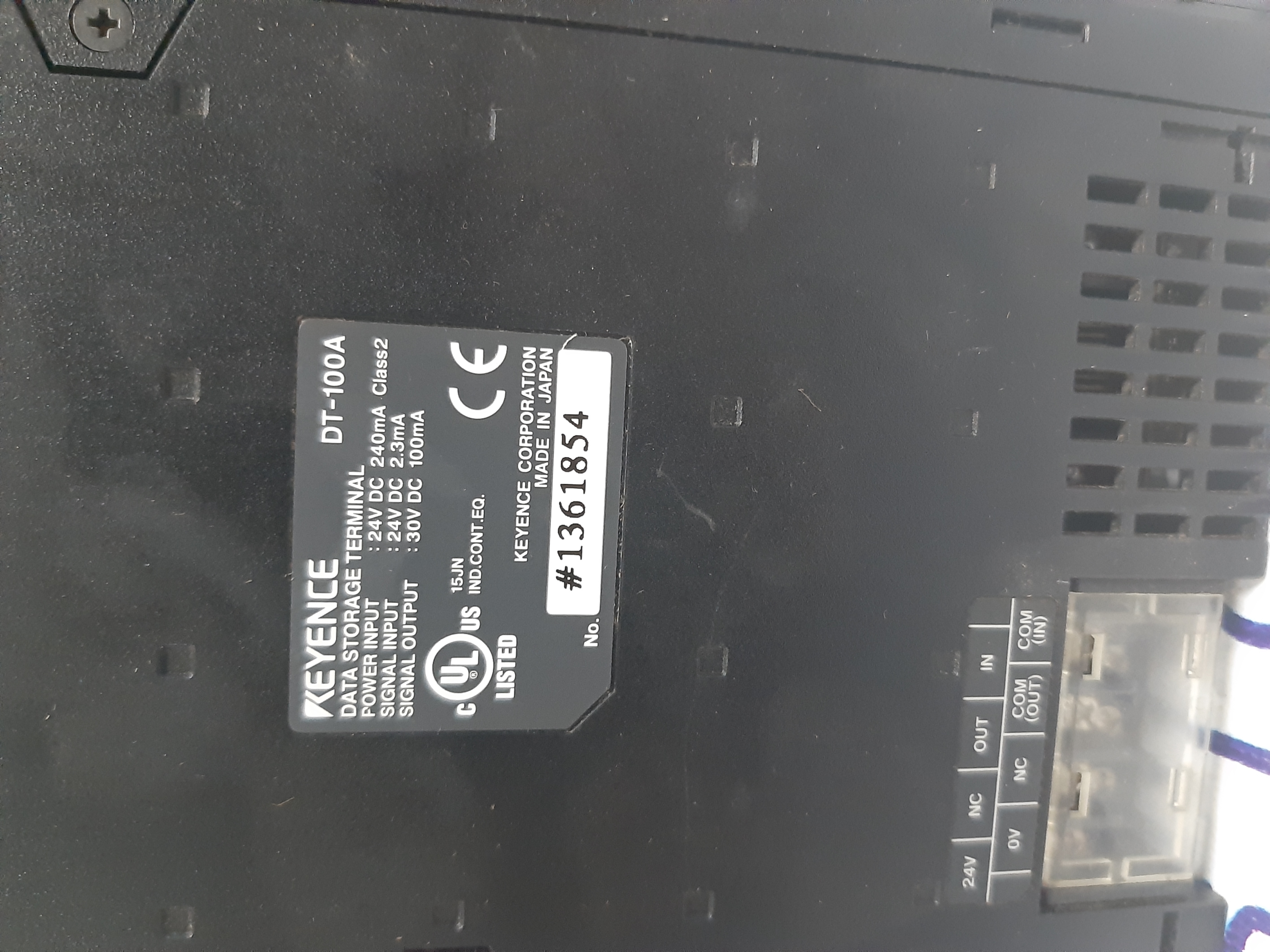 Keyence Data Storage Terminal